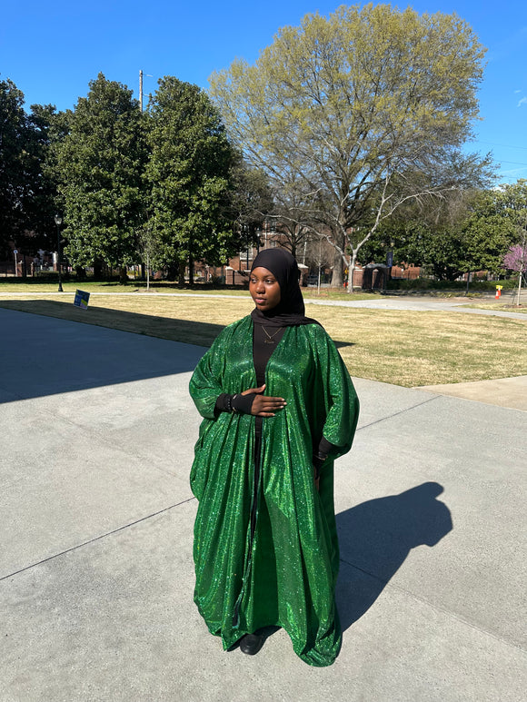 Emerald Glimmer Abaya