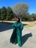 Teal Glimmer Abaya