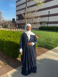 Navy Glimmer Abaya
